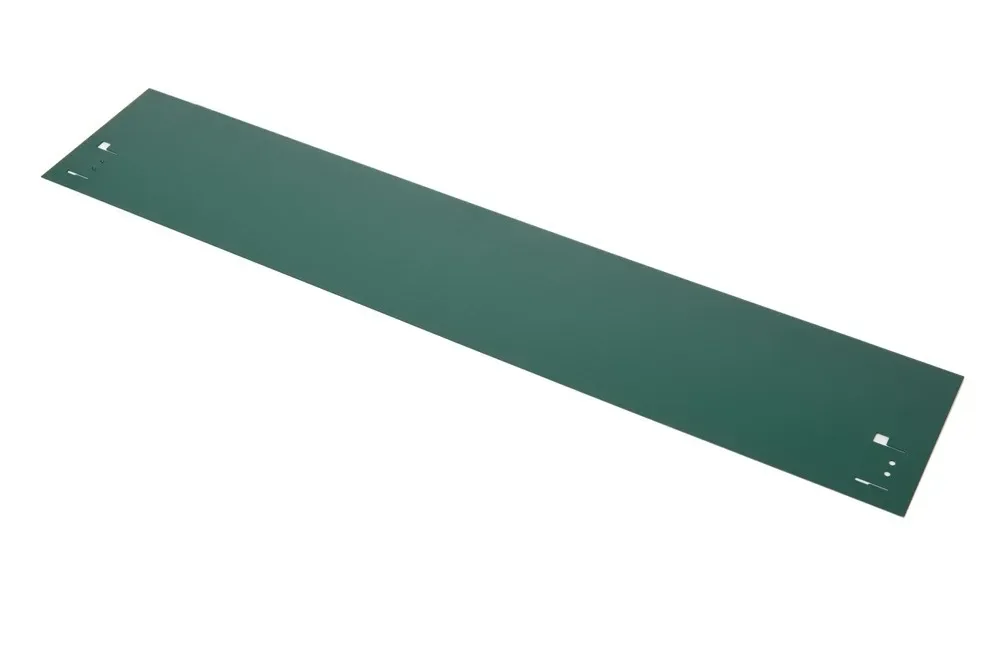 "Metal Lawn Edging, Height 13.5-18.5 cm, Length 120 cm, Green, Set of 10 image"