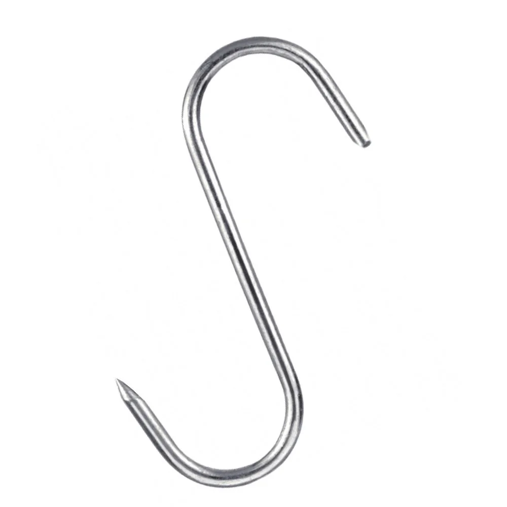 "Meat Hooks 5-Piece Set, S Hooks, Stainless Steel, Smoking Hooks image"