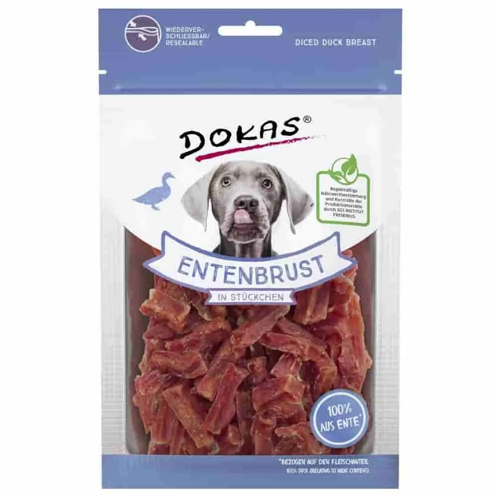 "Duck Breast Dog Treats, Healthy Dog Snacks, Training Treats, 10 x 70g image"