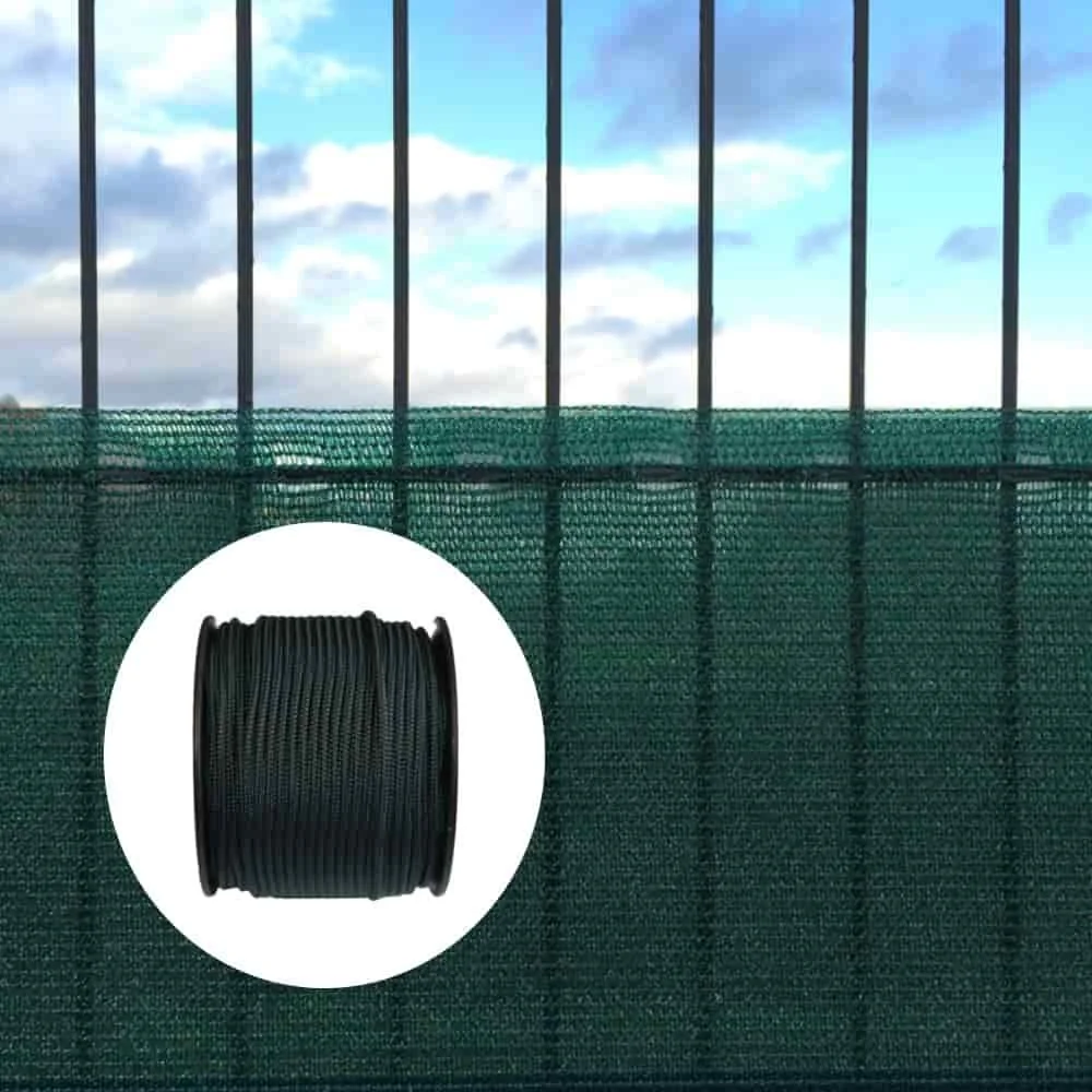 "Privacy Screen, Wind Screen 1x50m with Green Cord & Fasteners image"
