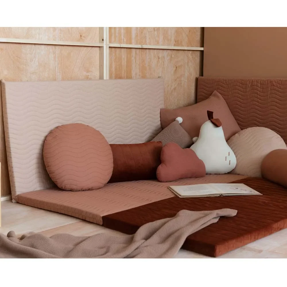 "Nobodinoz game mattress Monaco sienna brown image"