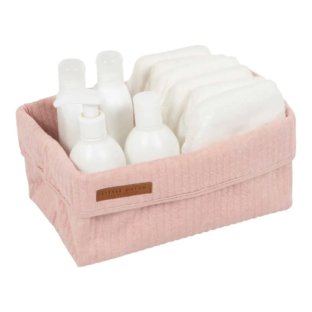 "Little Dutch Baby Storage Baskets Groß Uni Rosa "Pure Pink" image"