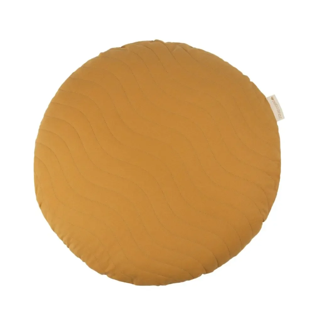 "Nobodinoz Cushions around "Sitges" ocher yellow image"