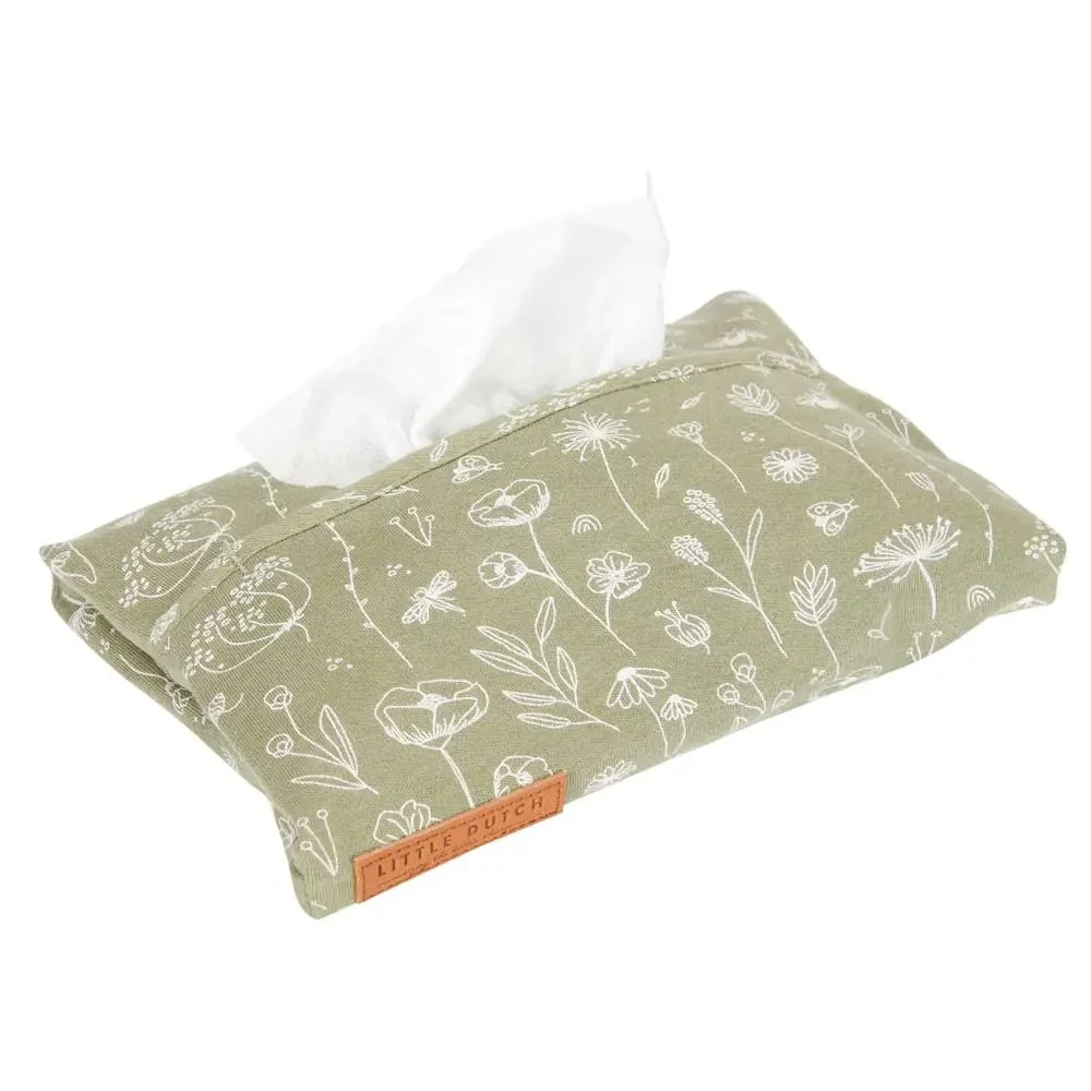 Little Dutch Feuchttuch Box Bezug Wild Flowers oliv