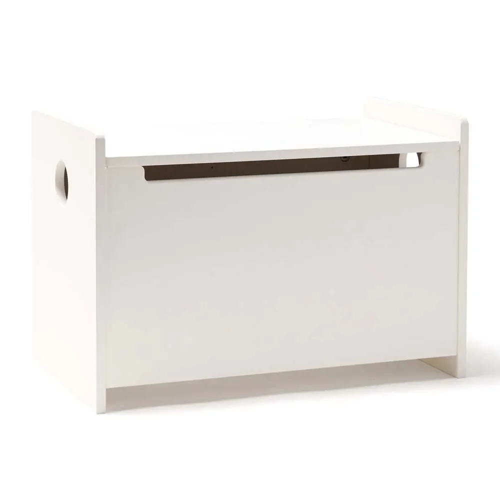 "Kids Concept Toy Box Wood White image"