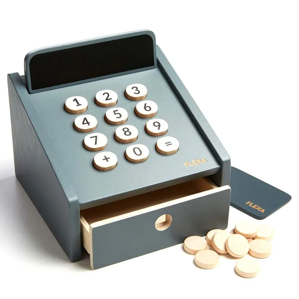 "Children cash register blue from flexa image"