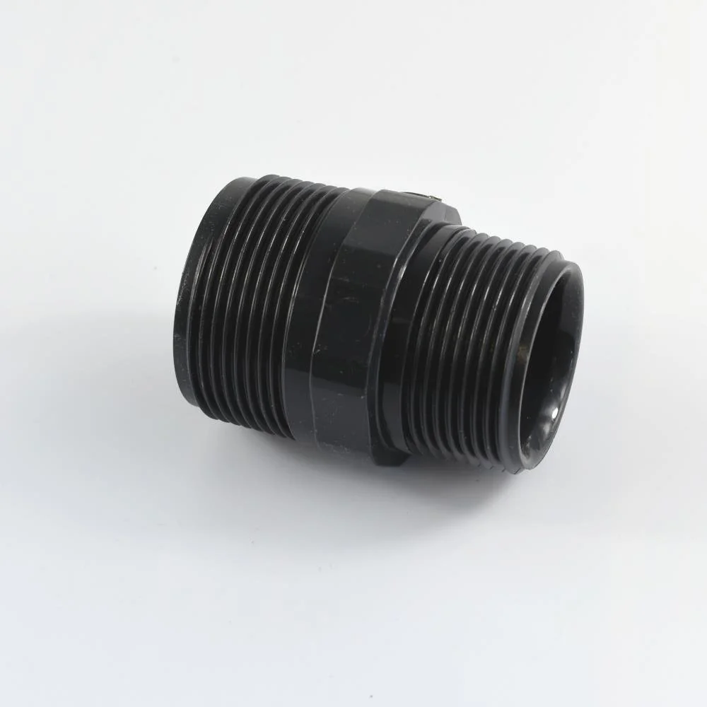 "PVC Reducer Nipple, 1 1/2" x 1 1/4" Threaded, PVC Pipe Fittings image"