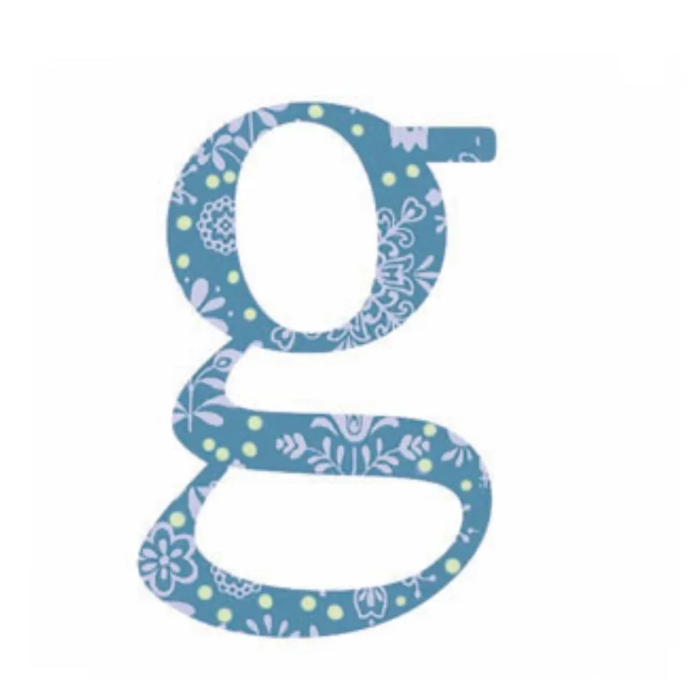 "Lilipinso sticker blue letter g image"