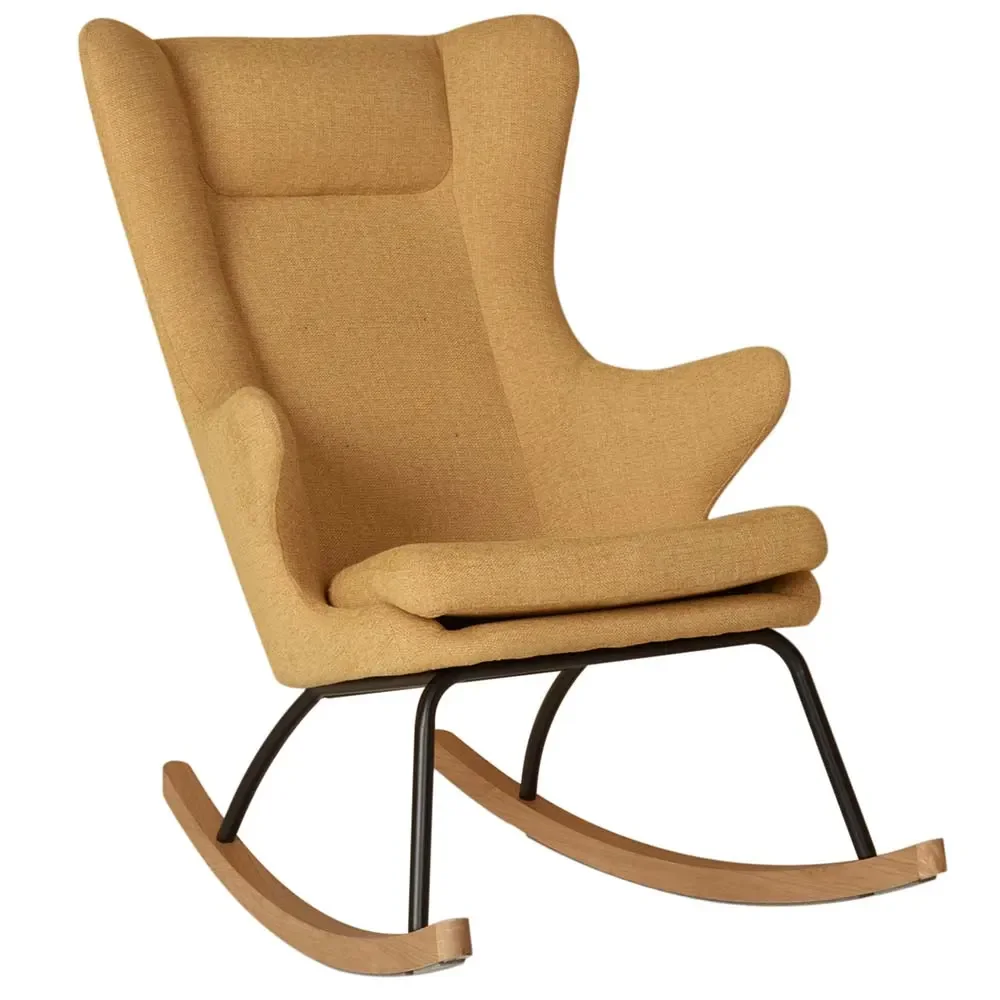 "Quax rocking chair /Stillstuhl de luxe mustard yellow image"