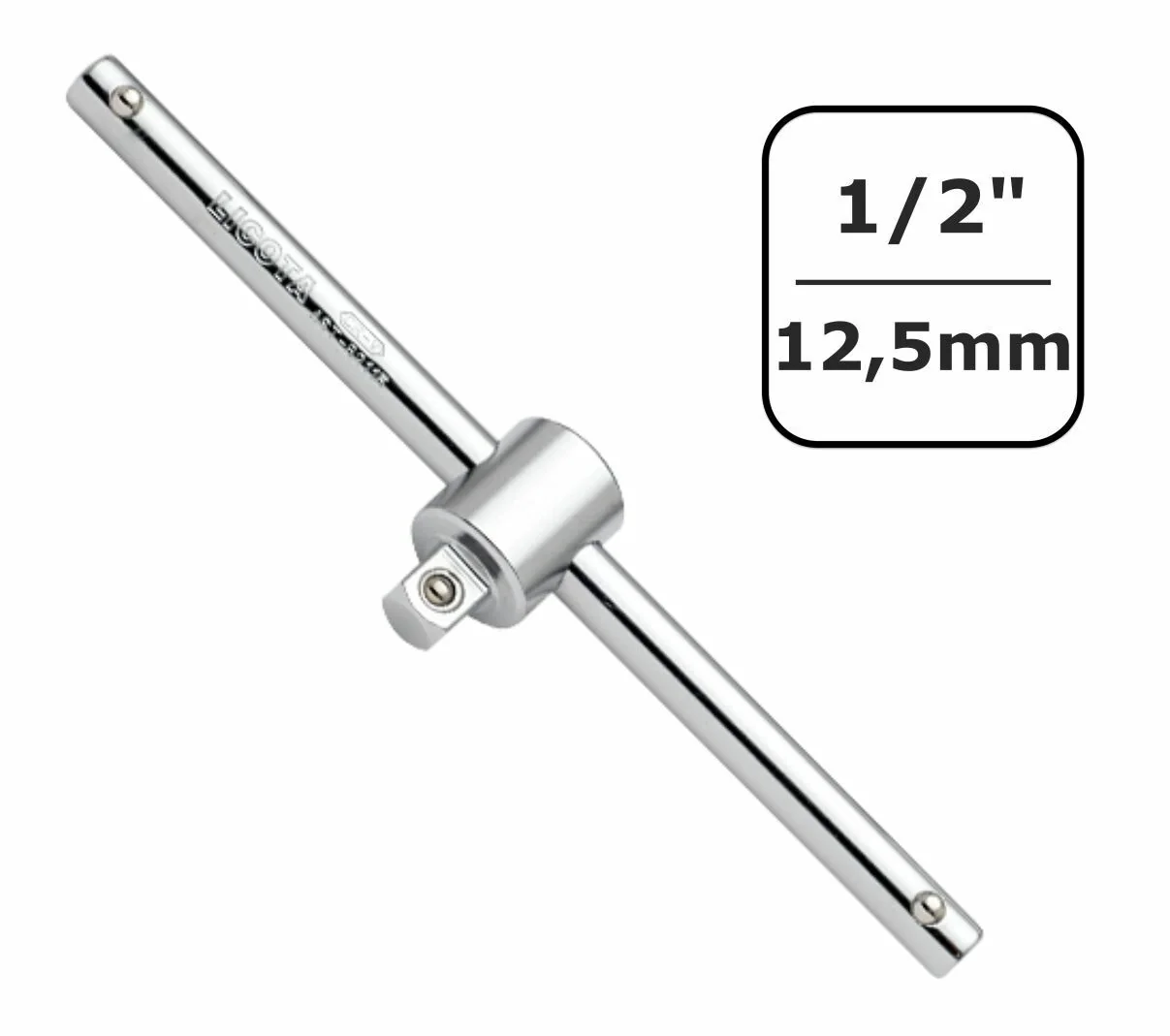 "1/2 Inch Breaker Bar, Sliding T-Handle, Locking Socket Extension image"