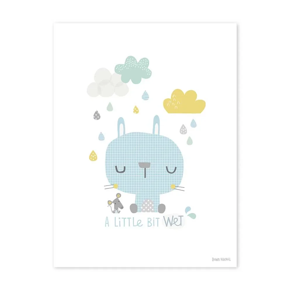 Lilipinso poster rabbit in the rain