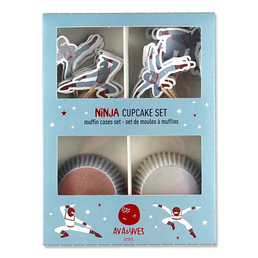 "Ava & Yves Ninja Cupcake Set image"
