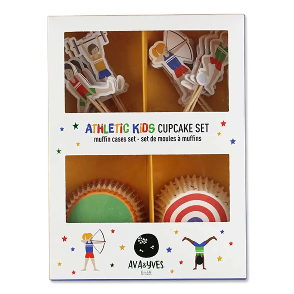 Ava & Yves Cupcake Set Athletes