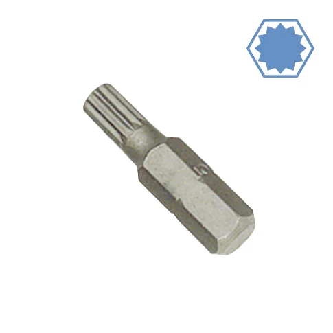 "Spline Bit M8 - Precision Vielzahn Bit, 1/4 inch Drive, S2 Steel image"