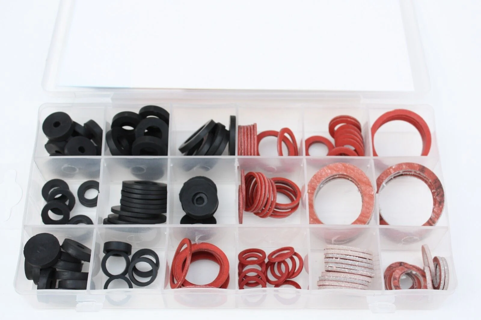 141-Piece Plumbing Seal Kit, Rubber Washers, O-Ring Assortment with Case