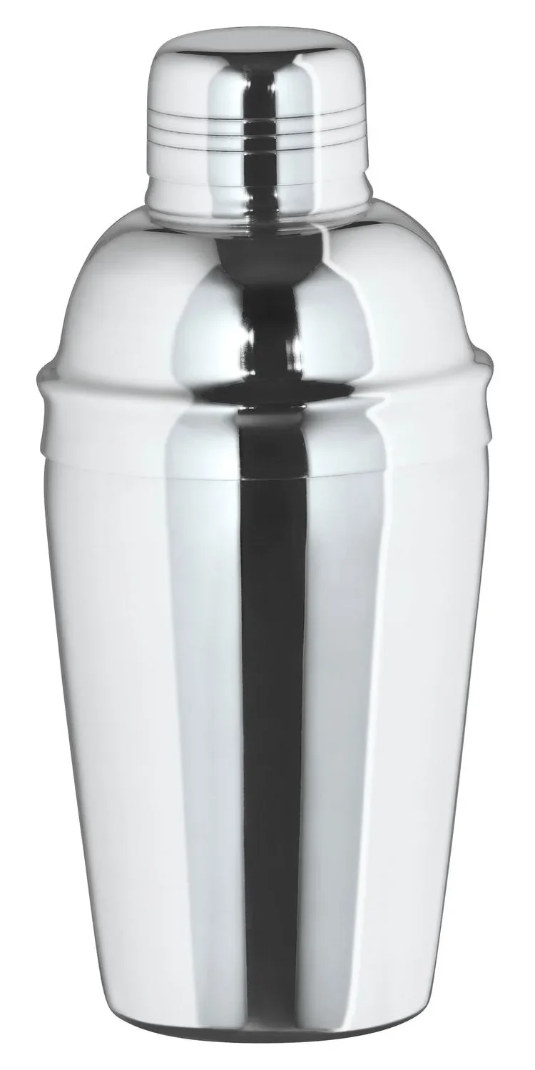 Cocktail shaker, 3-piece, stainless steel, 500 ml