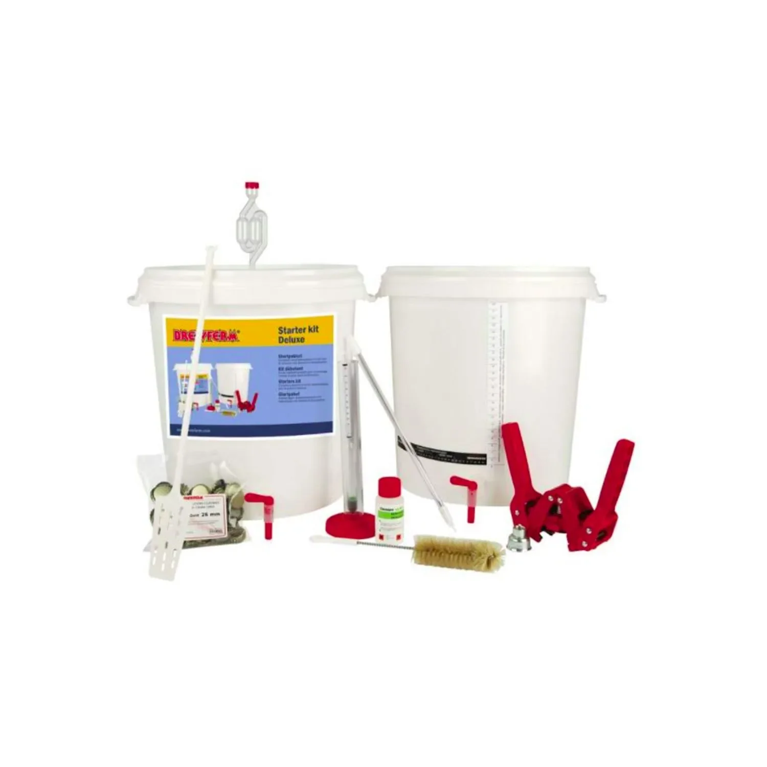 "Kit for making beer, Beer making kit, Beer brewing kit - Brewferm Starter Pack Deluxe image"