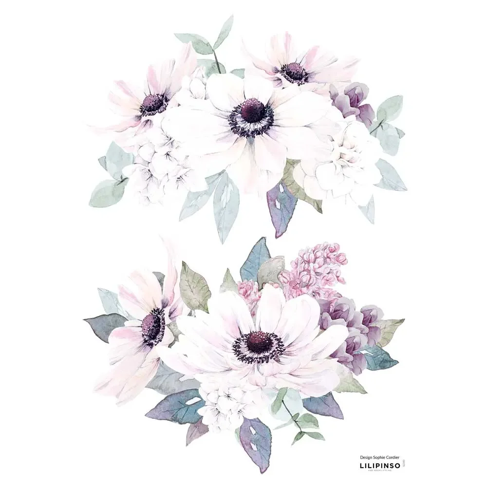 Lilipinso Wall Sticker A3 anemonary brewing lilac
