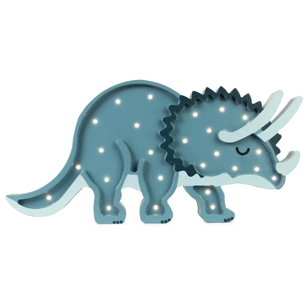 "Little Lights LED Decorative Children's Lamp Dino Dark Blue image"