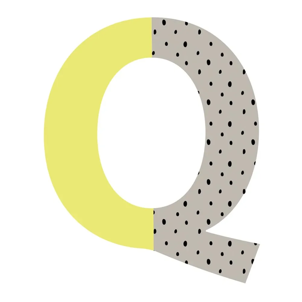 Lilipinso Wall Sticker Happy letter Q