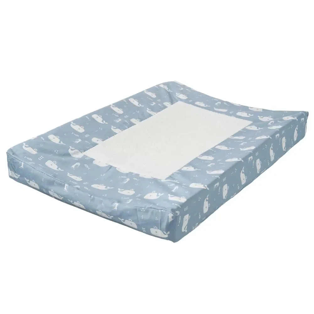 "Fresk changing pad cover Wal blue image"