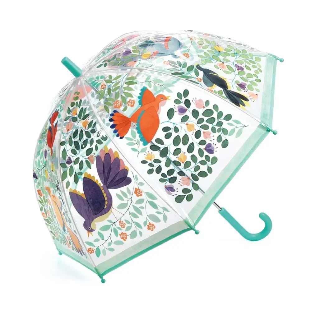 "Djeco children umbrella birds and leaves image"
