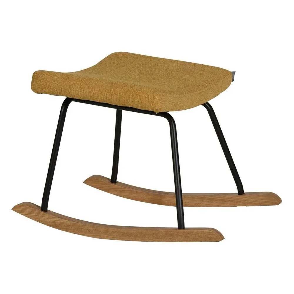 "Quax foot stools for rocking chairs /still chair de luxe mustard yellow image"