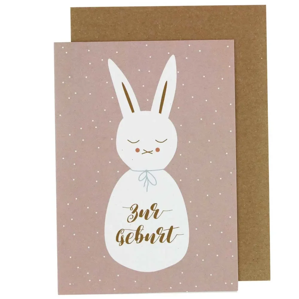 Ava & Yves Congratulations Card for Birth Hase
