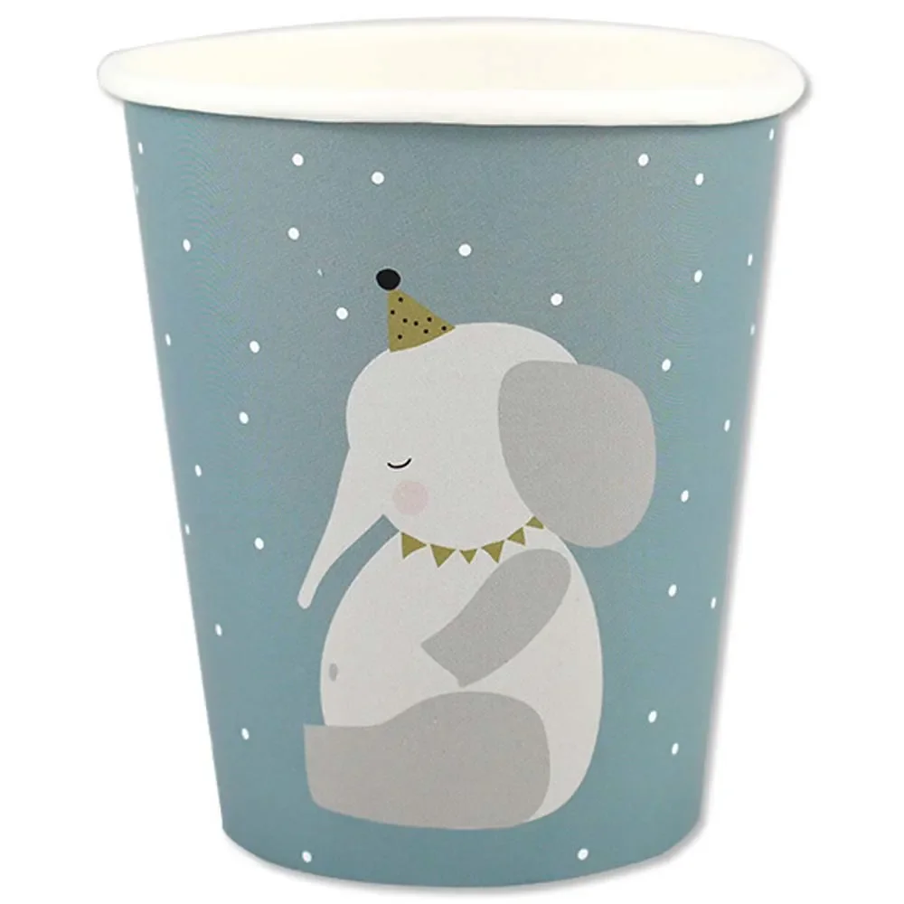 "Ava & Yves cardboard cup set animals image"