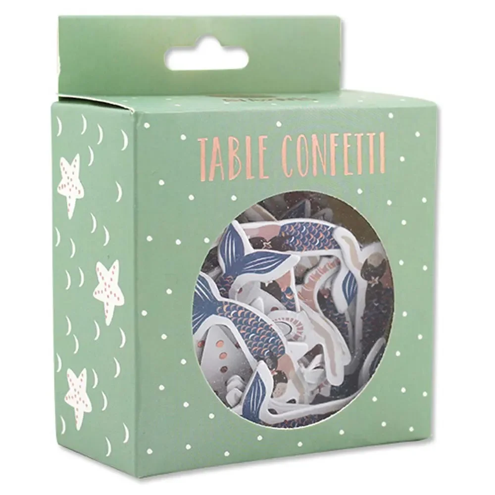Ava & Yves table confetti mermaid