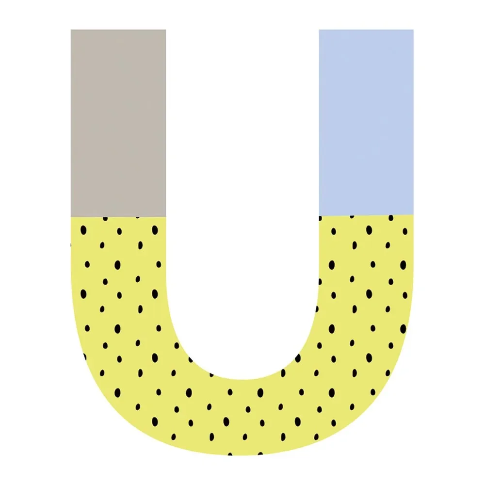 "Lilipinso Wall Sticker Happy letter u image"