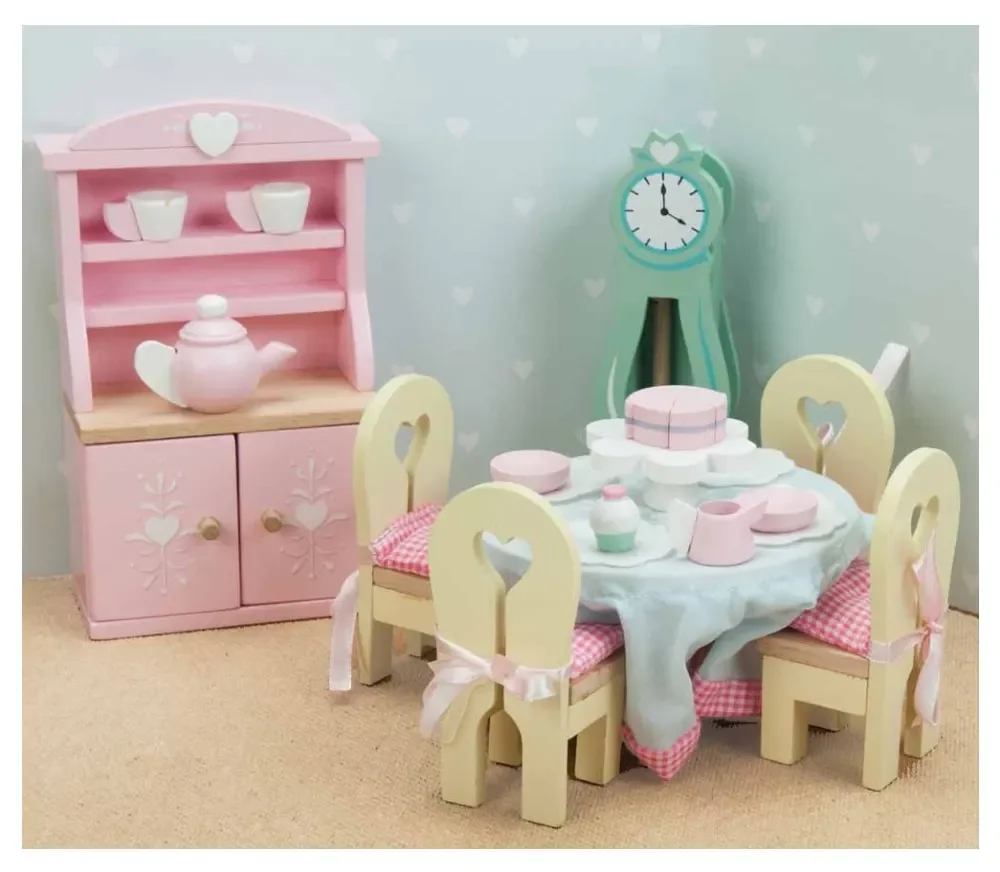 "Le Toy van Dolls House accessories dining room Daisy Lane image"