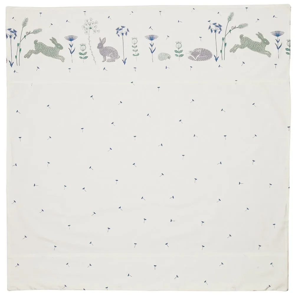 "Taftan baby bed linen "Hello World" blue green 80 x 80 image"