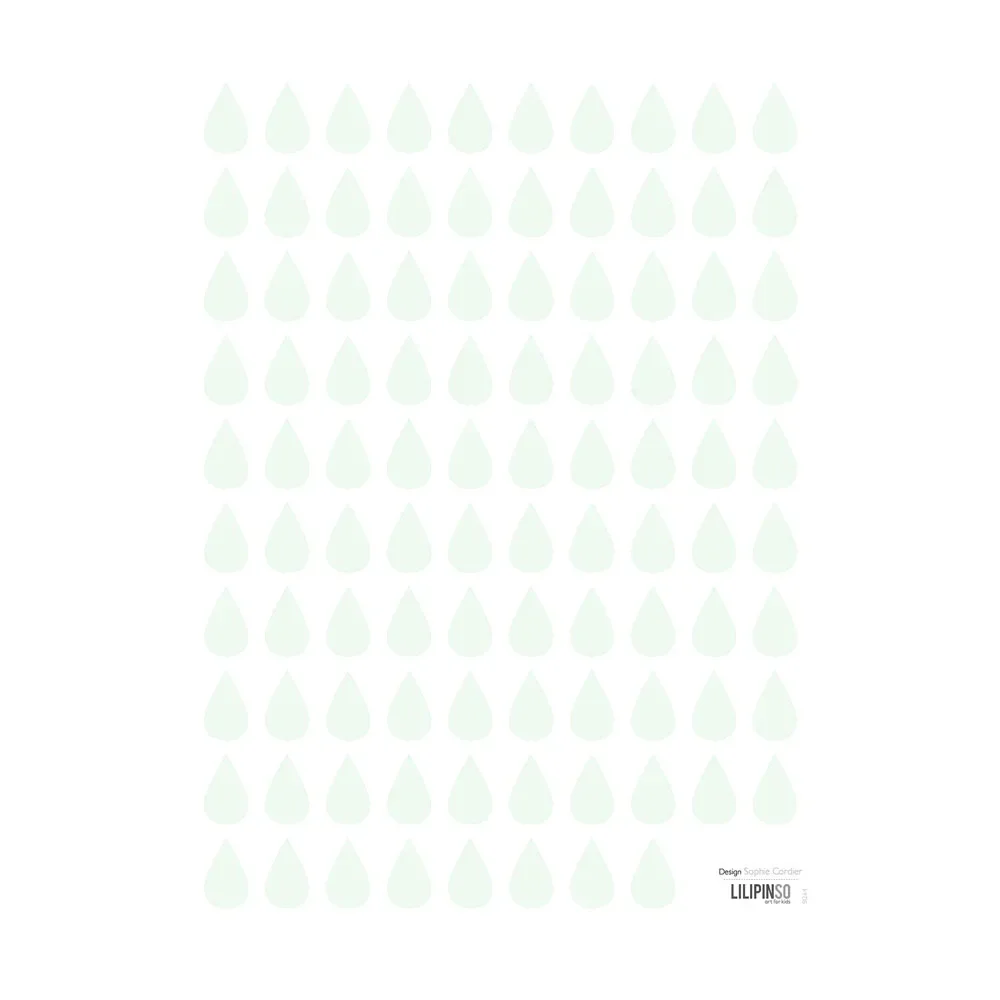 Lilipinso Wall sticker drop mint