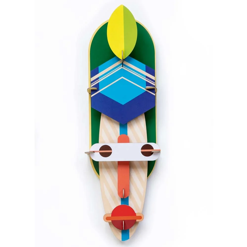 "Studio Roof 3D decoration mask London cardboard image"