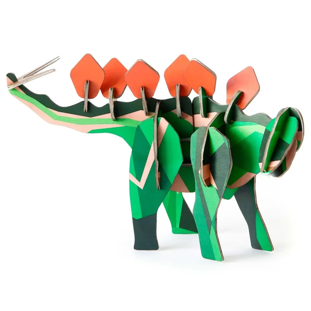 "Studio Roof 3D dinosaurs Stegosaurus cardboard image"