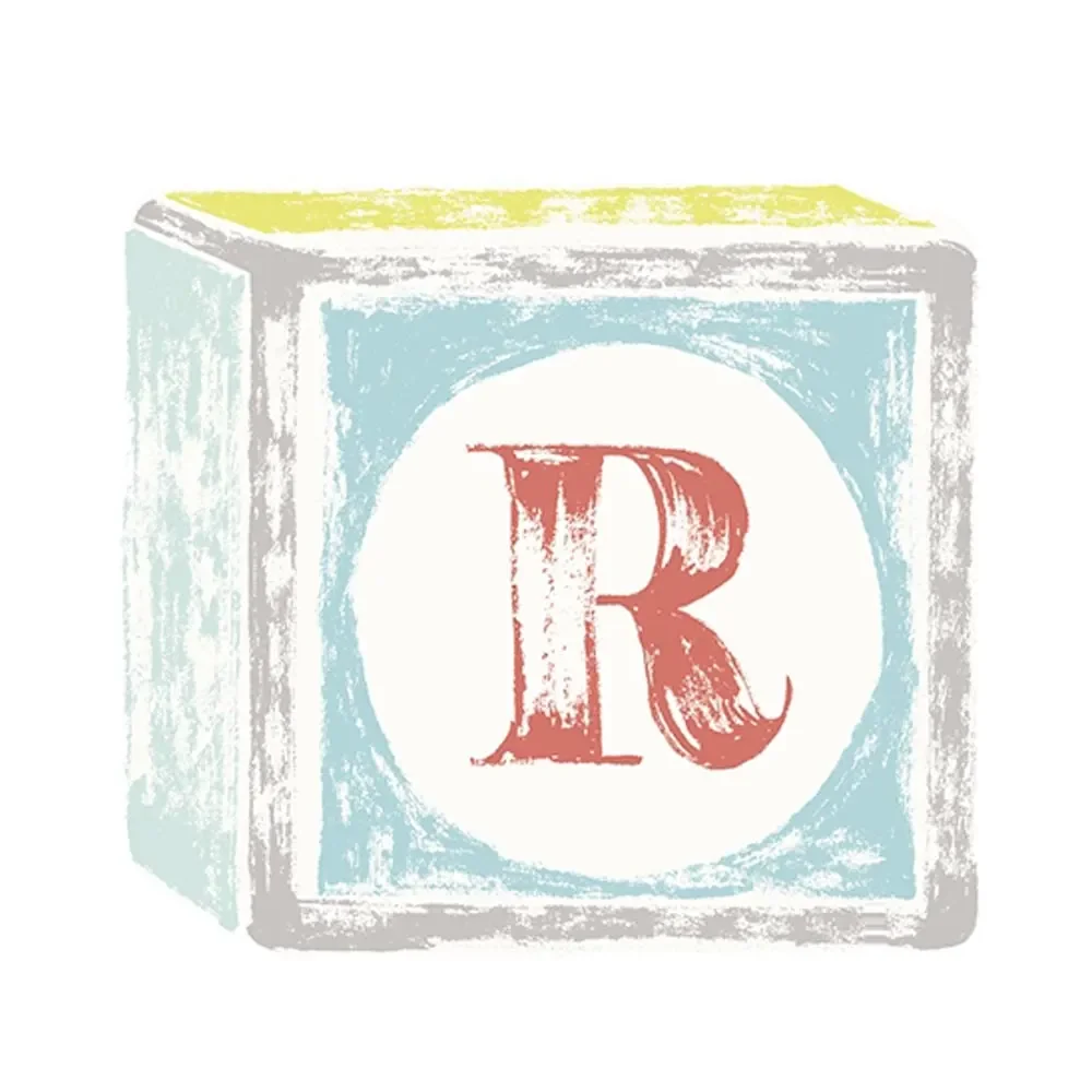 "Lilipinso sticker letter on play cubes r image"