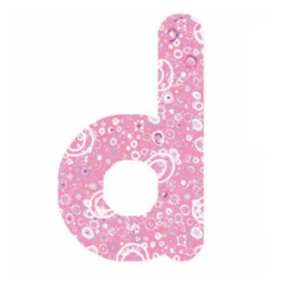 Lilipinso sticker pink letter d