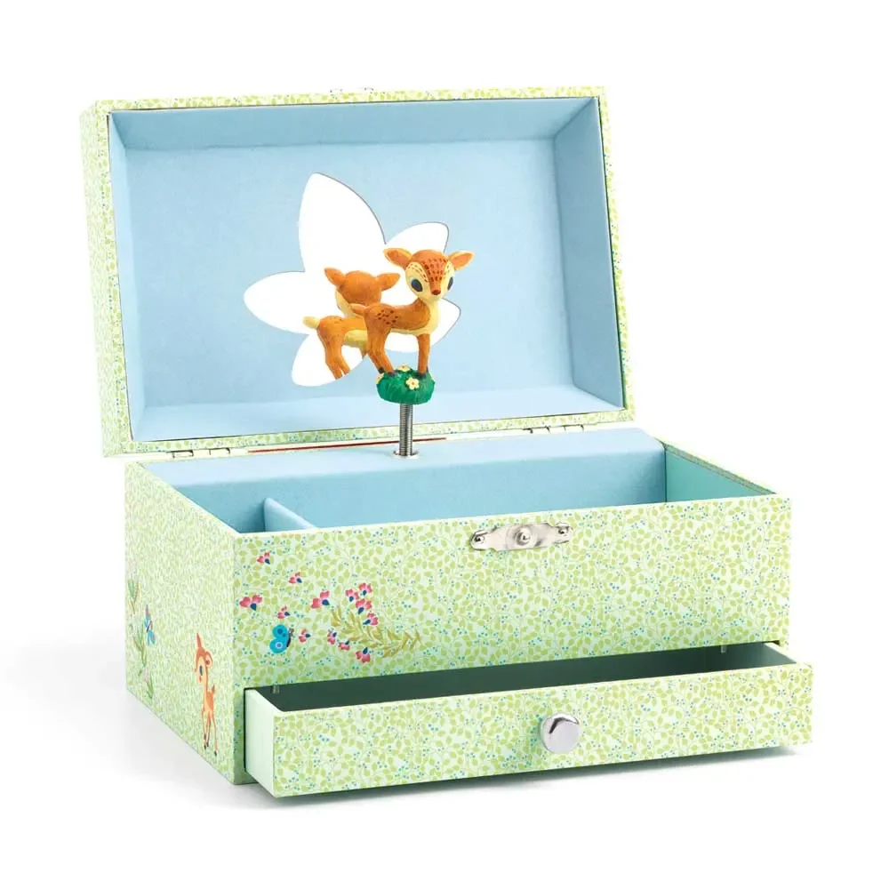 "Djeco jewelry box with music box Bambi image"