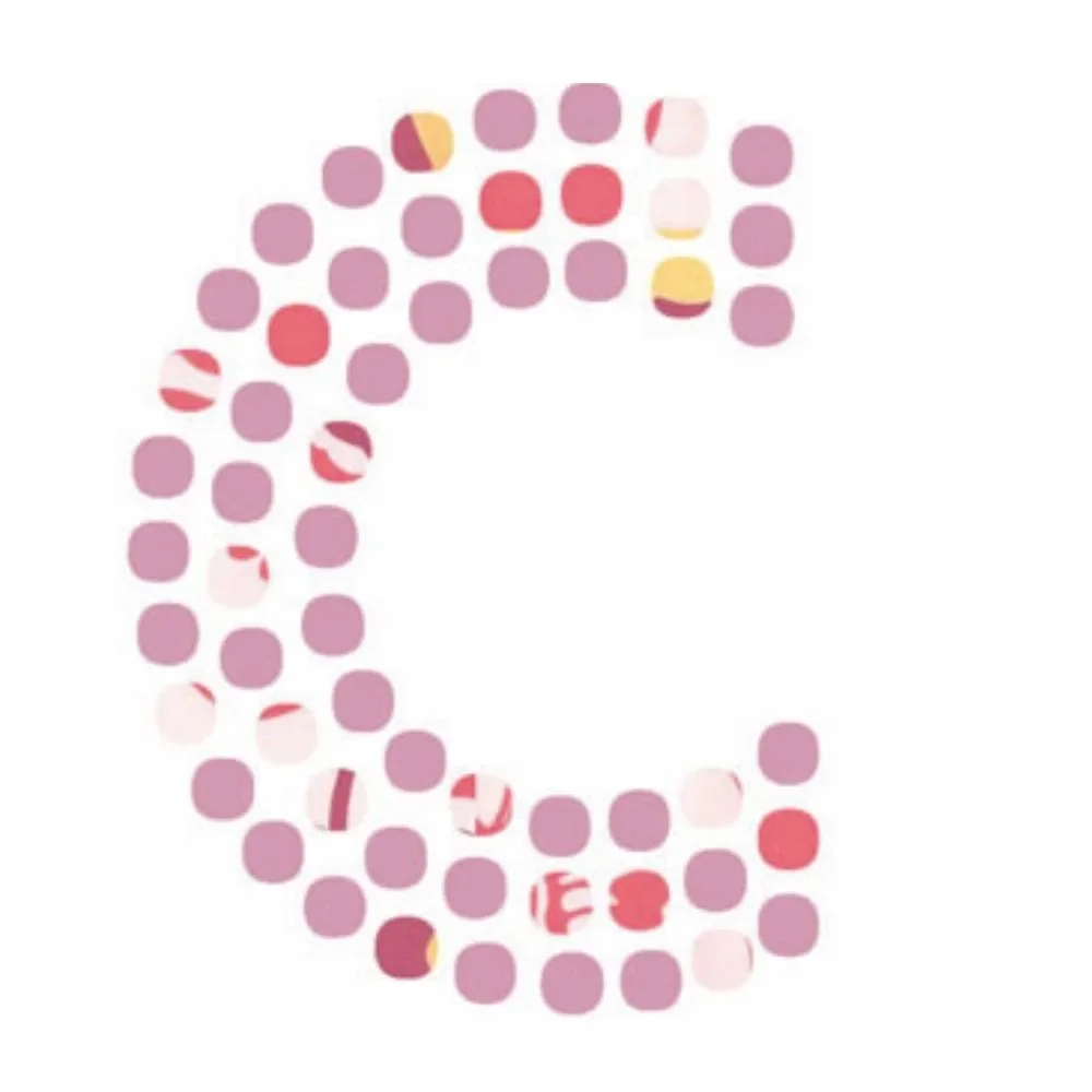 Lilipinso sticker pink letter C
