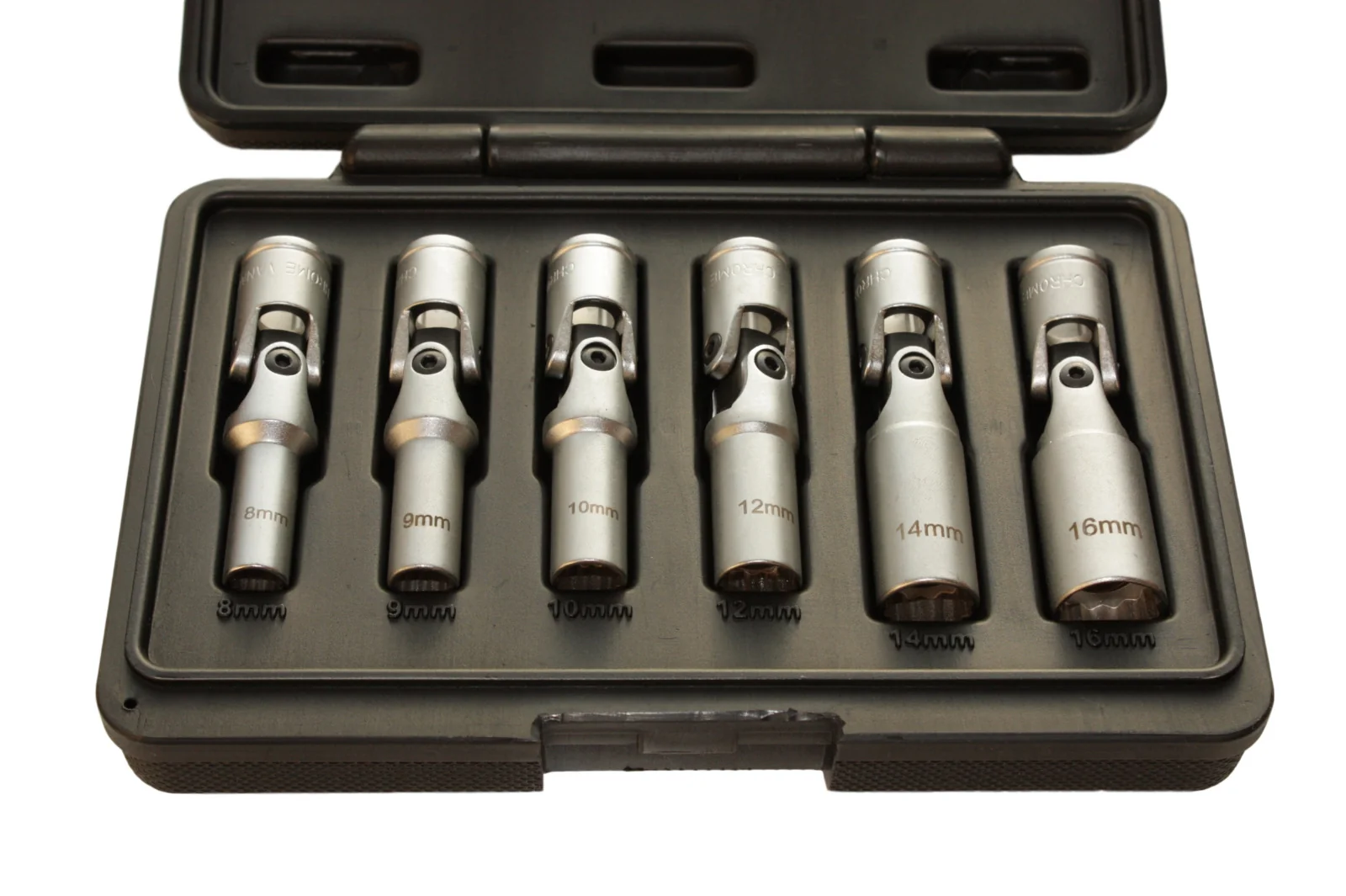 "Glow Plug Socket Set, 3/8" Drive, 8-16mm, with Case image"