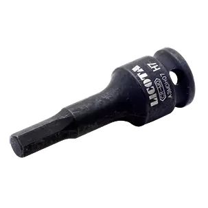 H6 Hex Impact Socket, 3/8" Drive, Cr-Mo Steel