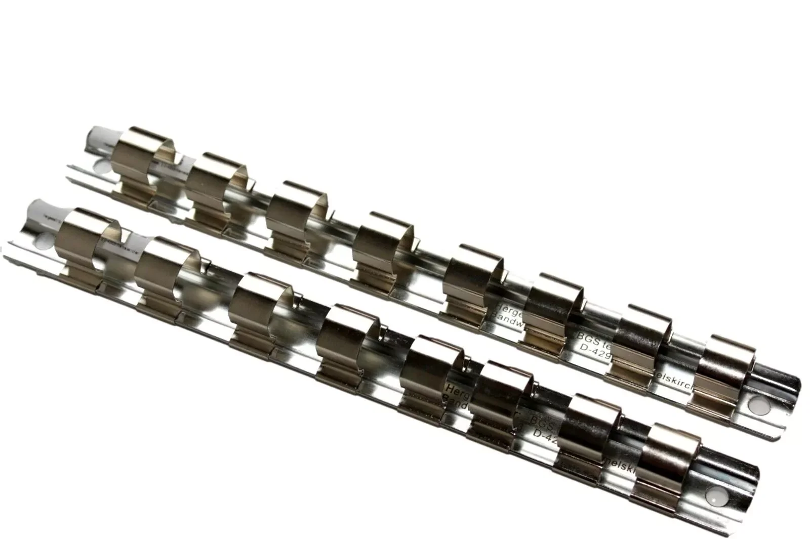 "3/8" Socket Rail - 8 Clip Socket Organizer image"