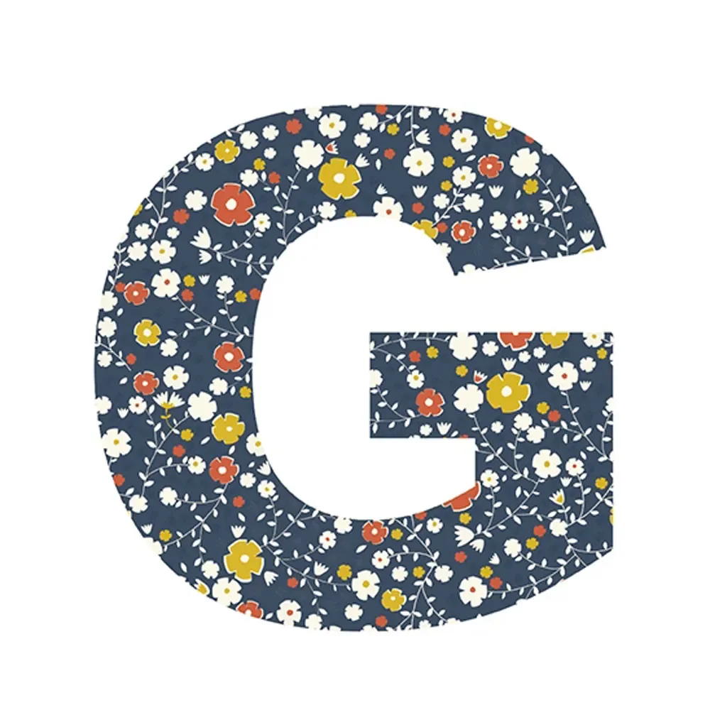 "Lilipinso sticker letter flowered g image"
