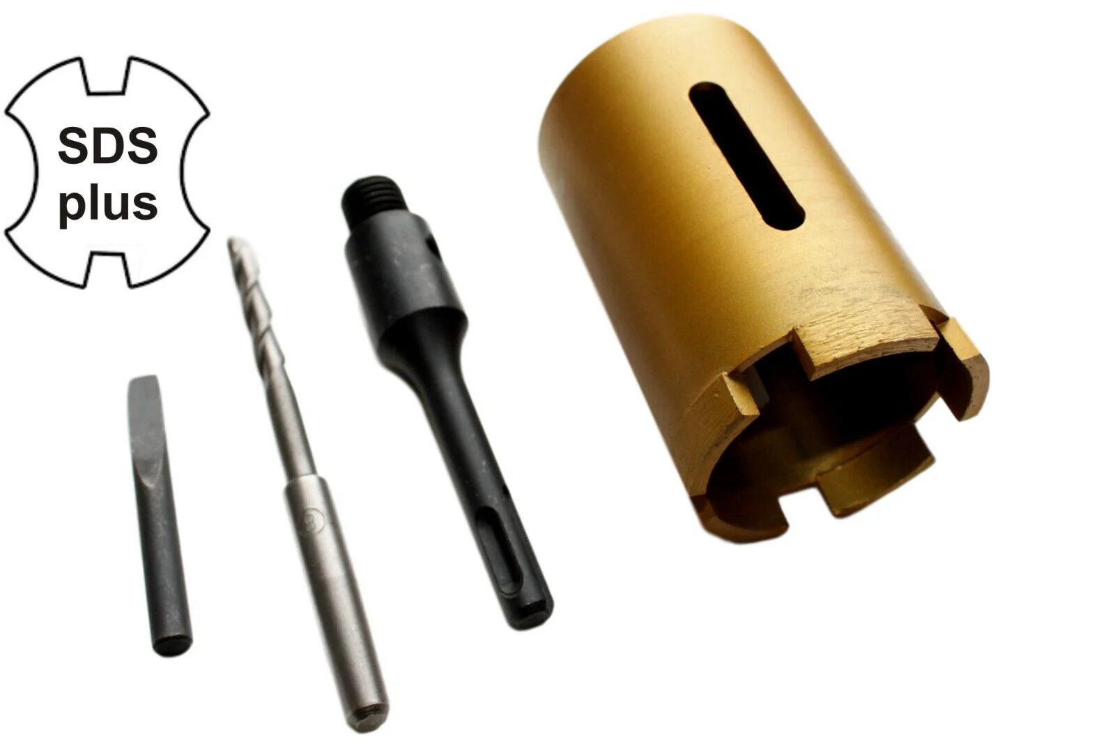 "68mm Diamond Core Drill Bit, SDS Plus, Outlet Hole Saw image"