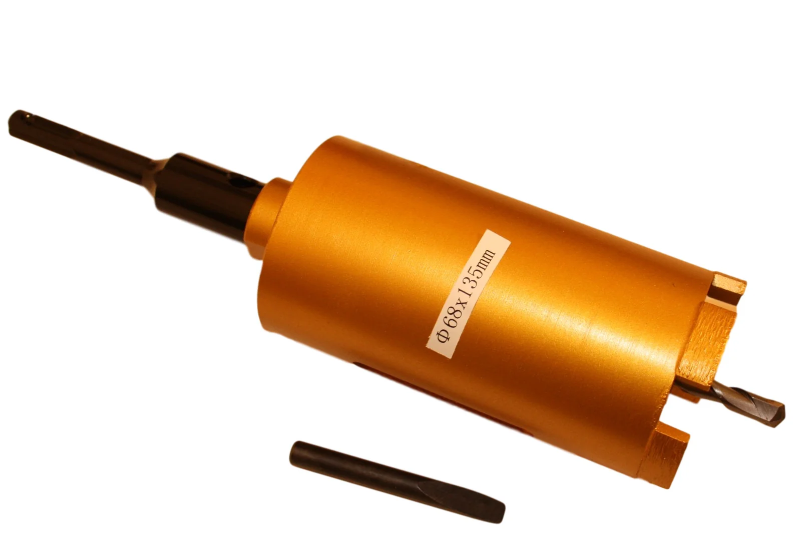 "68mm Diamond Core Drill Bit, SDS Plus Hole Saw for Masonry, with Pilot Drill image"