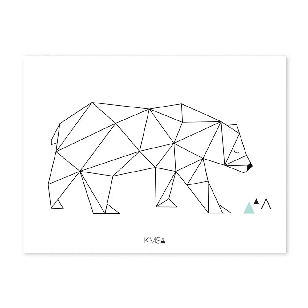 "Lilipinso poster origami bear image"