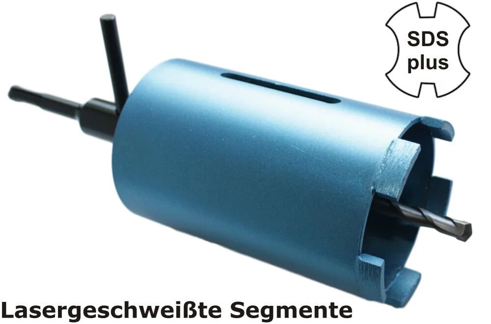 "82mm Diamond Core Drill Bit for Masonry - SDS Plus with Pilot Drill image"