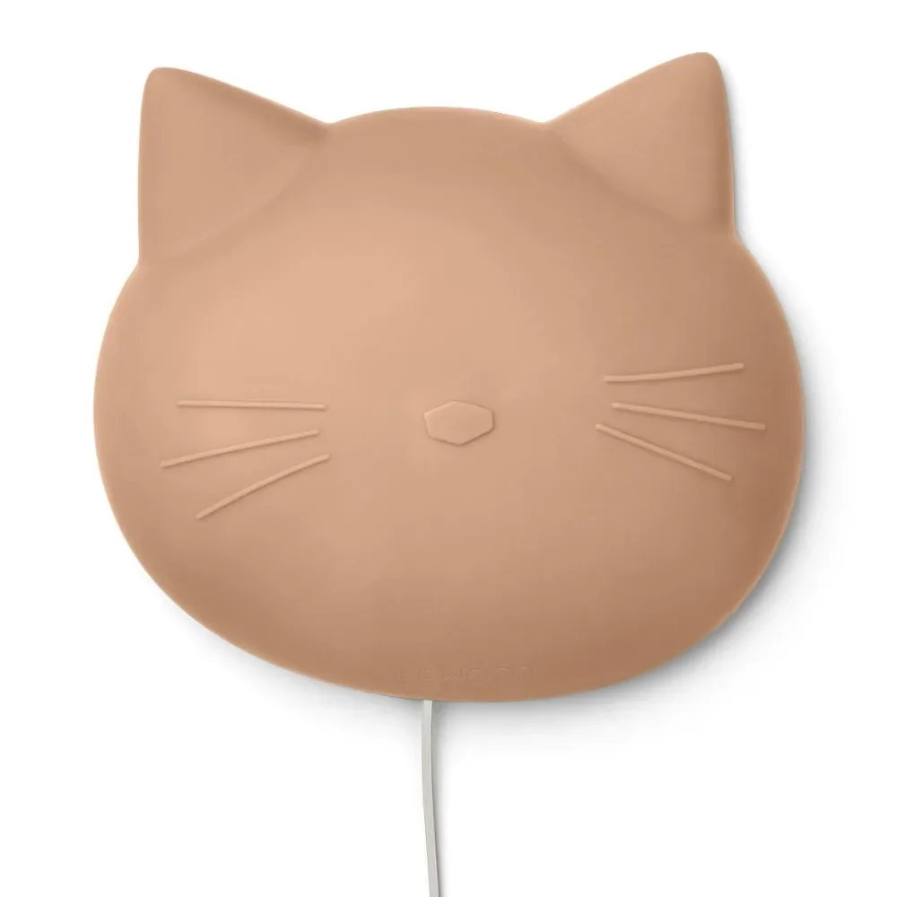 "Liewood wall lamp "Vega" cat silicone tuscany pink image"