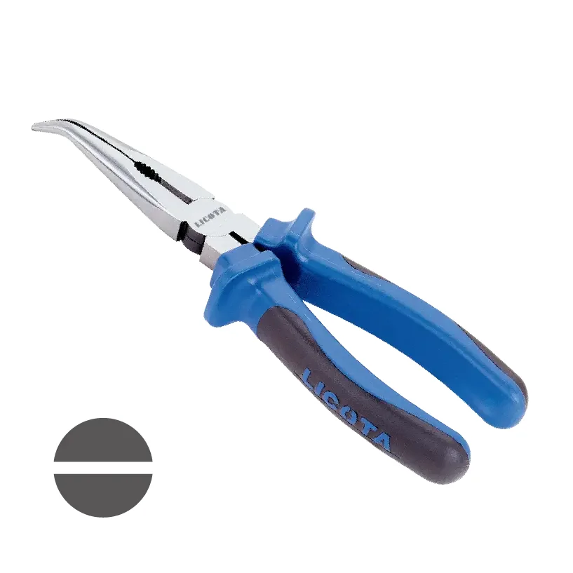 "Angled Needle Nose Pliers, 160mm Long Nose Pliers - Professional Quality image"